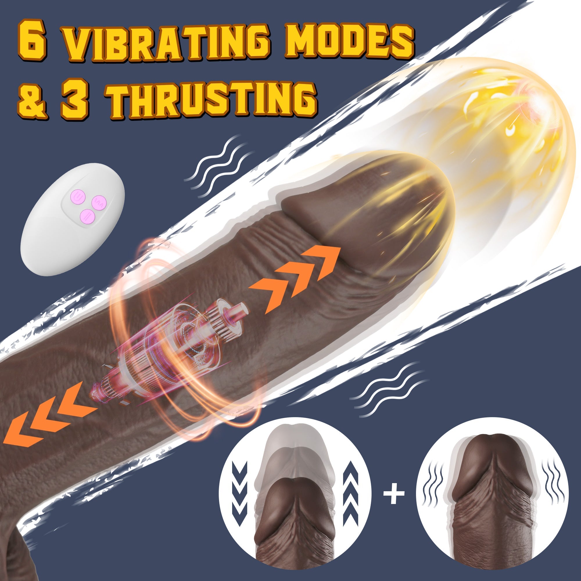8 Inch 21cm Levensgetrouwe Realistische Vibrerende Dildo voor Ultiem Plezier