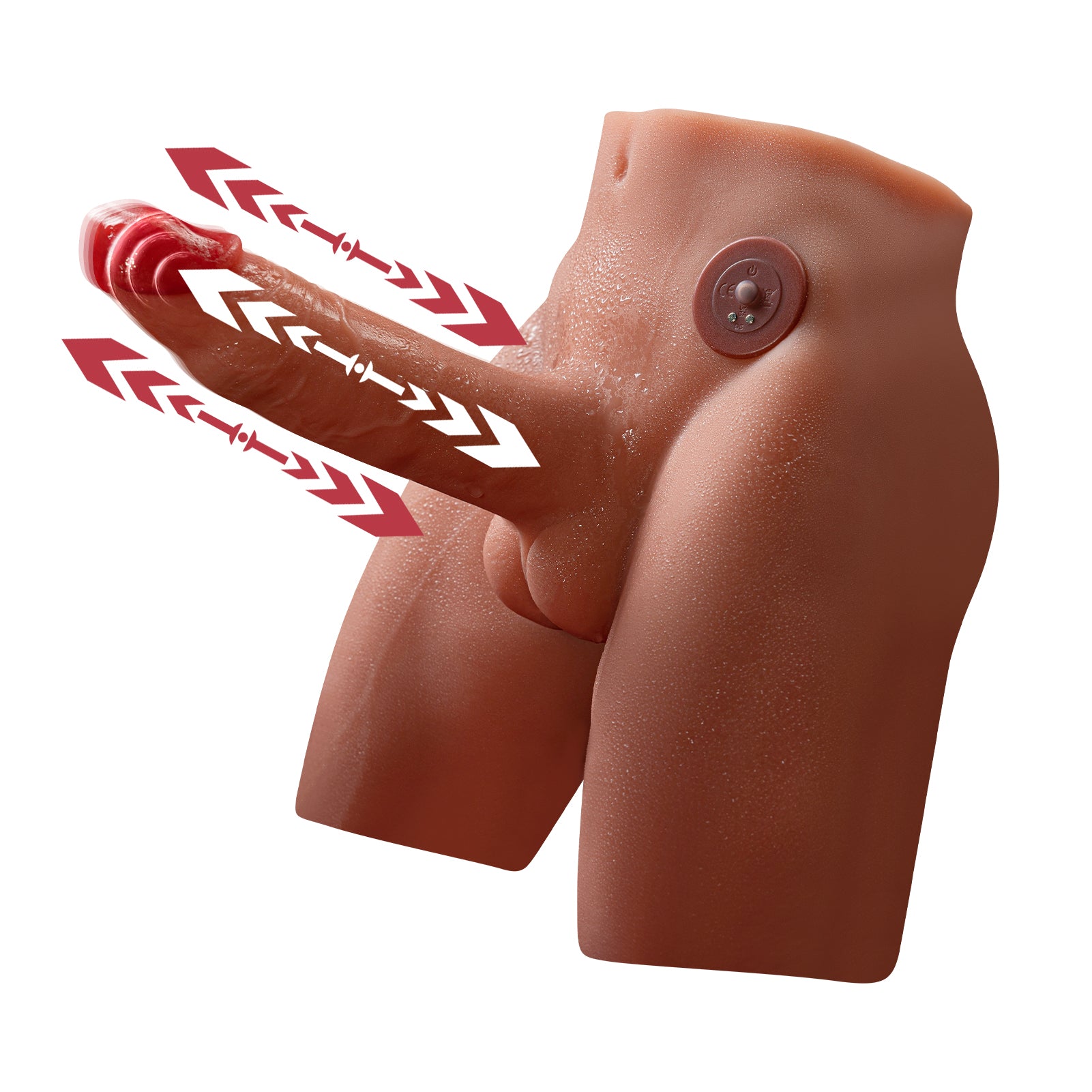 9 LB 6.7-Inch Levensgetrouw Mannelijk Torso met Realistisch Dildo Ontwerp