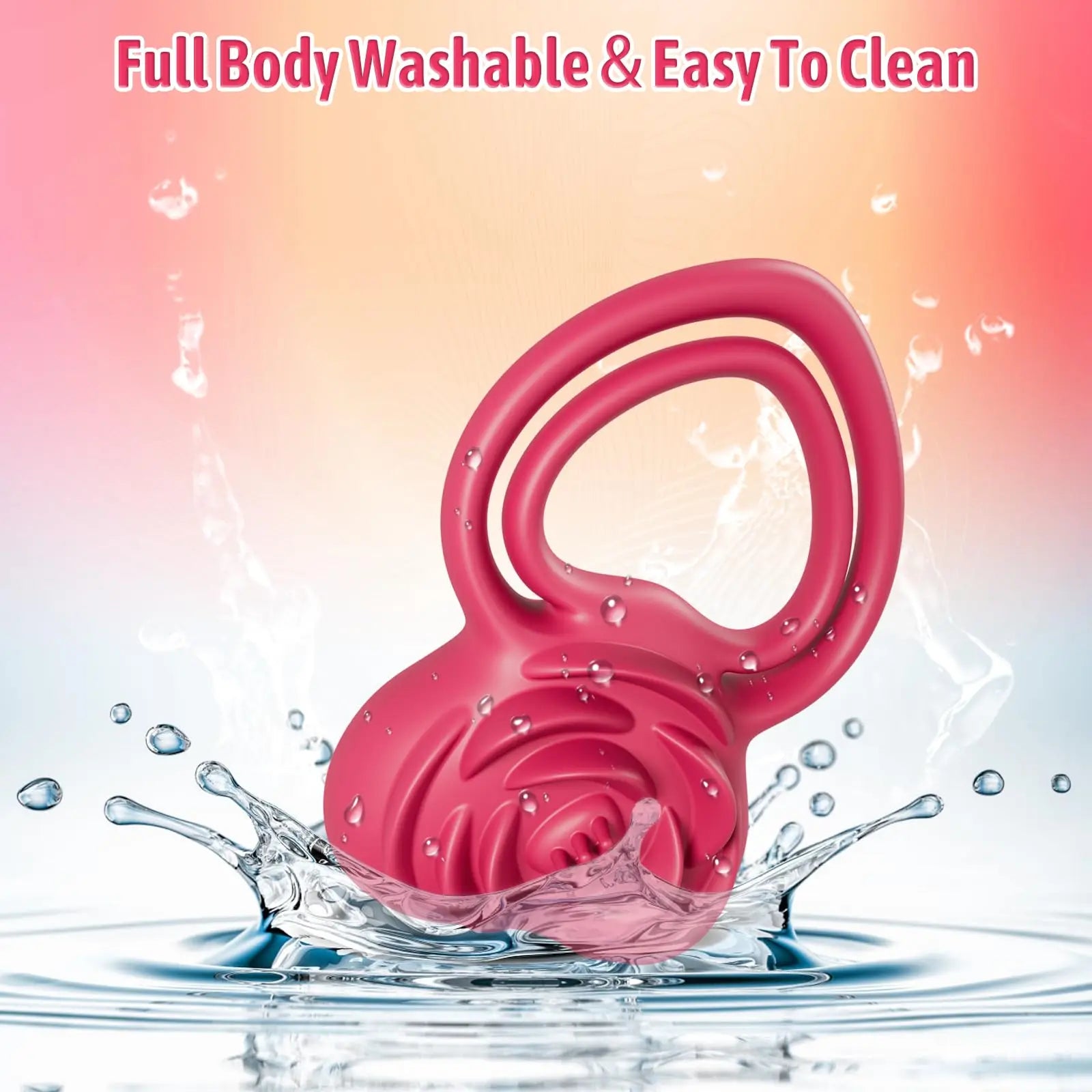 Pleasure-Boosting Vibrating Cock Ring met Rose Stimulation voor Hem & Haar