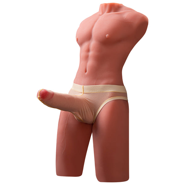 17,6 LB Realistisch 3D Mannen Torso met 6,7 Inch Gesimuleerde Penis