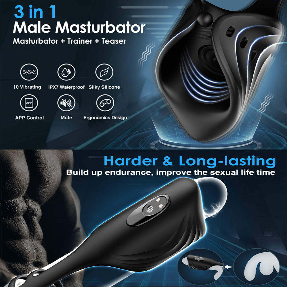 Penis Vibrerende Vibrator - App Gecontroleerd & Cockring