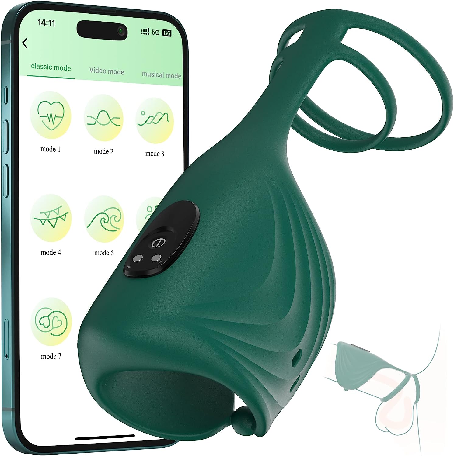 Penis Vibrerende Vibrator - App Gecontroleerd & Cockring