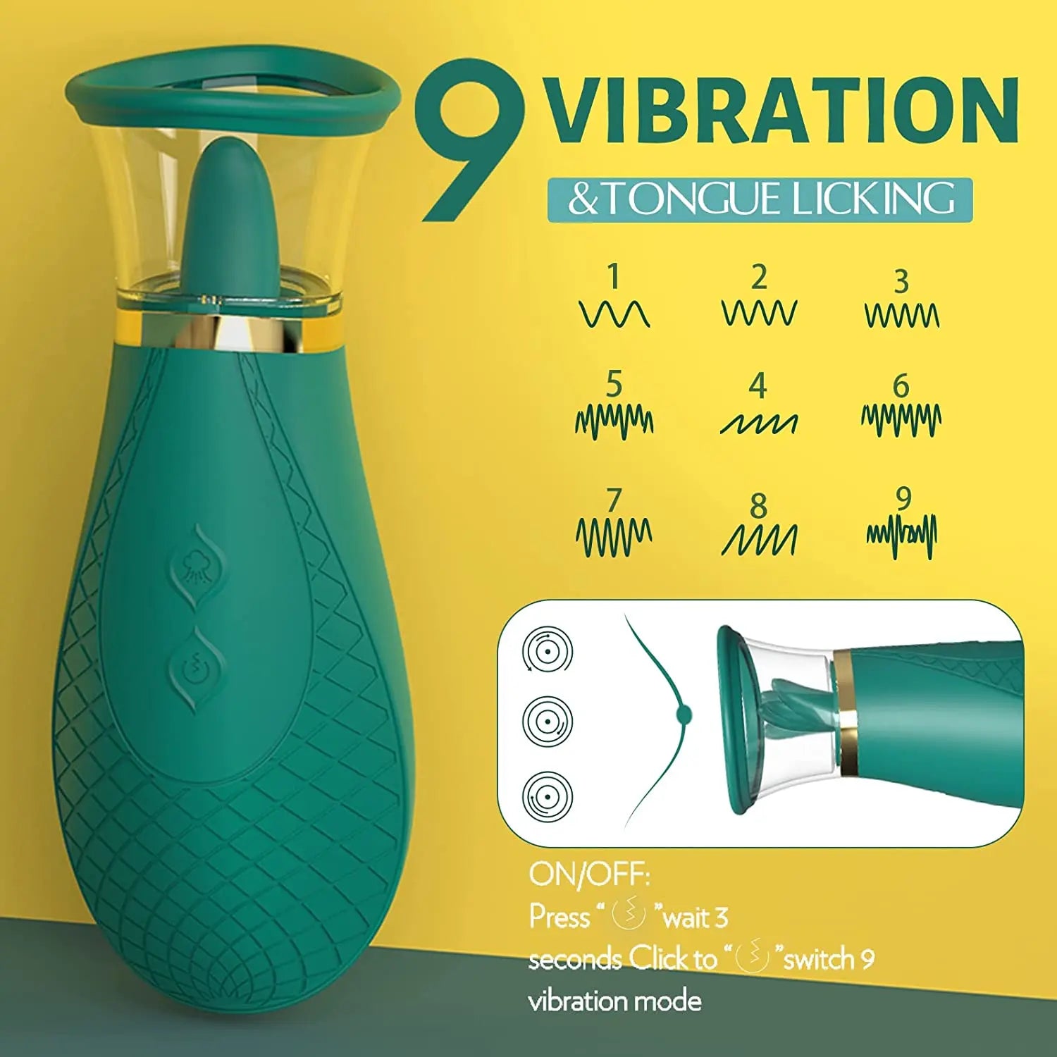 Tong-geïnspireerde vibrator voor ultiem lik- en zuigplezier