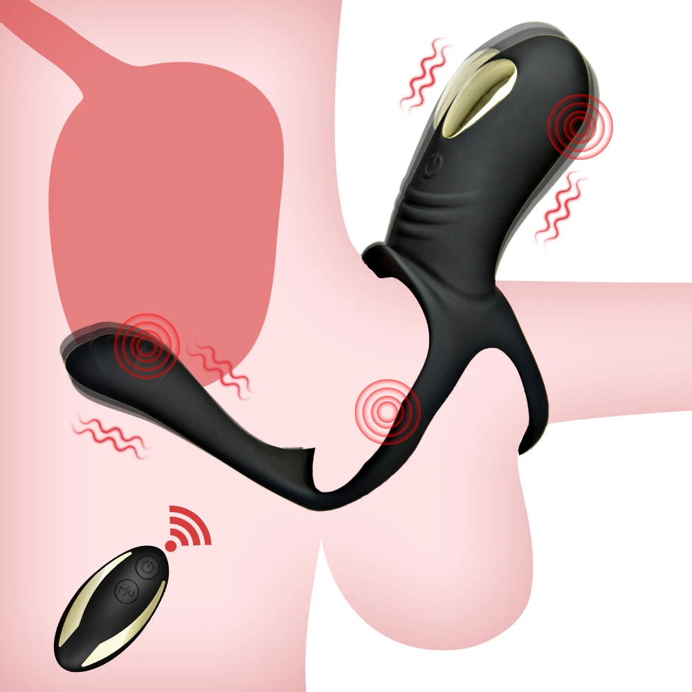 Vibrerende Penisring met Clitorale en G-Spot Stimulatie voor Stellen