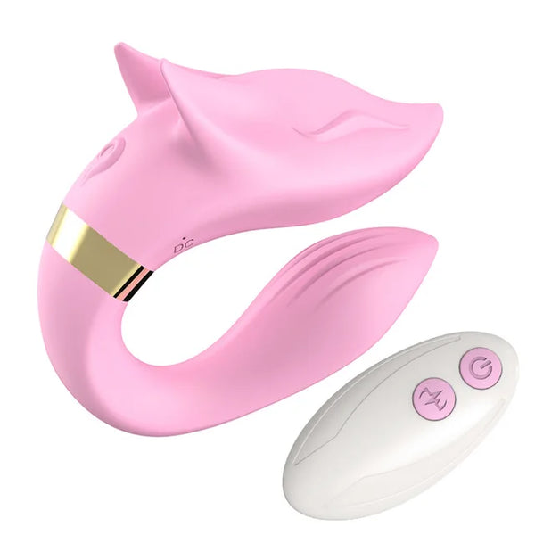 Afstandsbediening Vibrator voor Vrouwen met G-Spot en Clitoris Stimulatie U-vormig Ontwerp