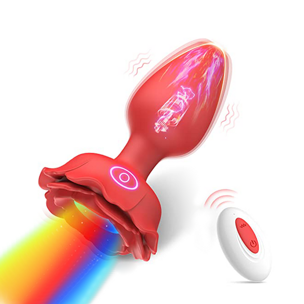 Anale LED Buttplug - Vibraties & Rozen Speeltje