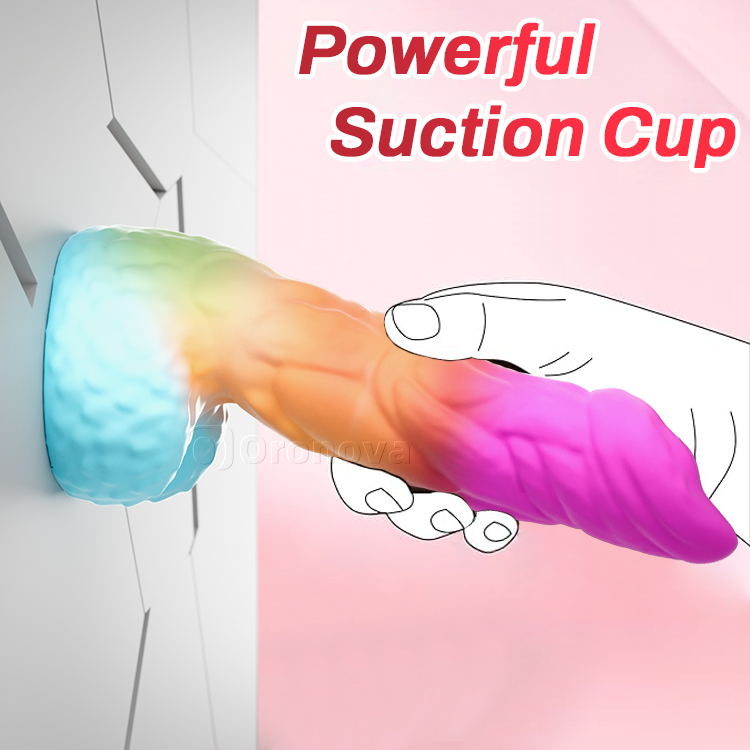 8 Inch 21cm Realistische siliconen dildo met sterke zuignapbasis