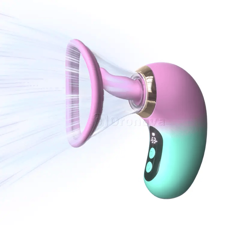 5-in-1 zuig vibrator met LCD-display
