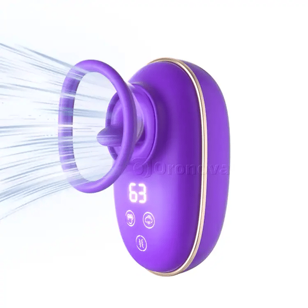 Clitorale zuigvibrator met tonglikken en intense vibratie