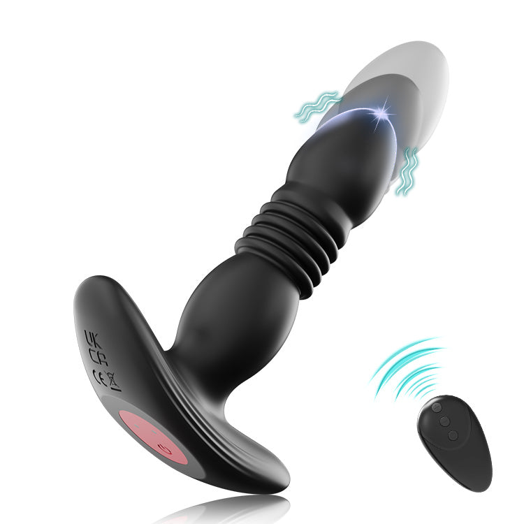 Multi-Speed Uitbreidbare Vibrerende Anale Plug met Afstandsbediening