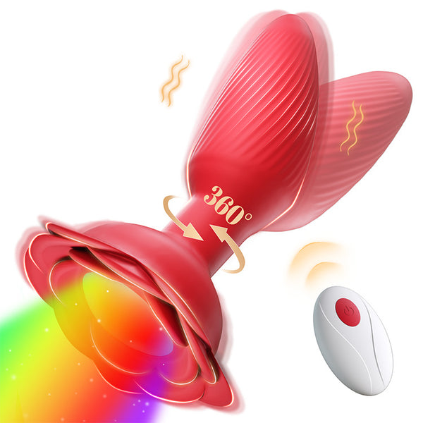 360° Roterende Vibratie met LED-verlichting & Afstandsbediening