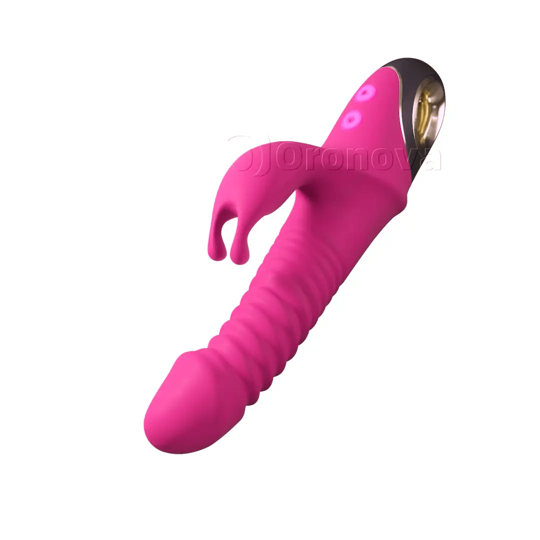 3-in-1-vibrator met stotende en roterende bewegingen, met 9 rotatiestanden. Eindeloze mogelijkheden.