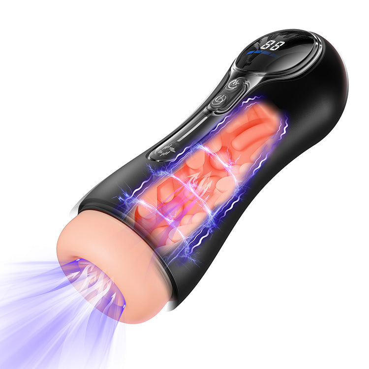 Automatische mannelijke masturbator – 4 zuigmodi, 9 vibraties, LED-display