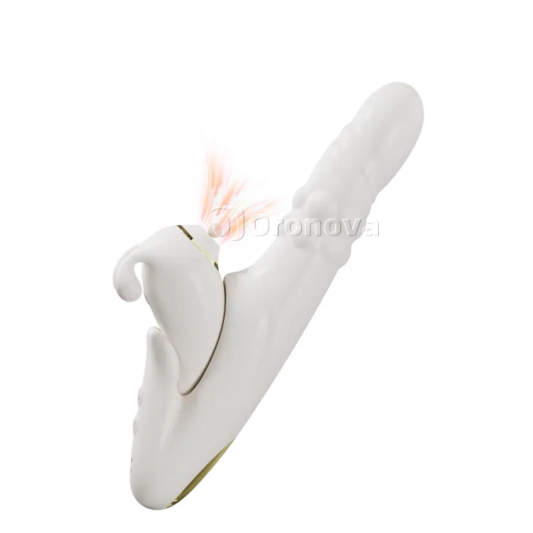 2-in-1 Afneembare Zuig- en Stootvibrator met App-bediening