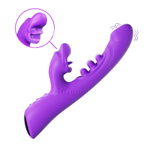 3-in-1 Kissing en Triple-Tap Vibrator – Clit- & G-Spot Plezier