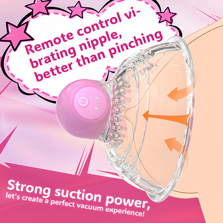 Vacuum tepel vibrator met 10 vibratiemodi & draadloze afstandsbediening