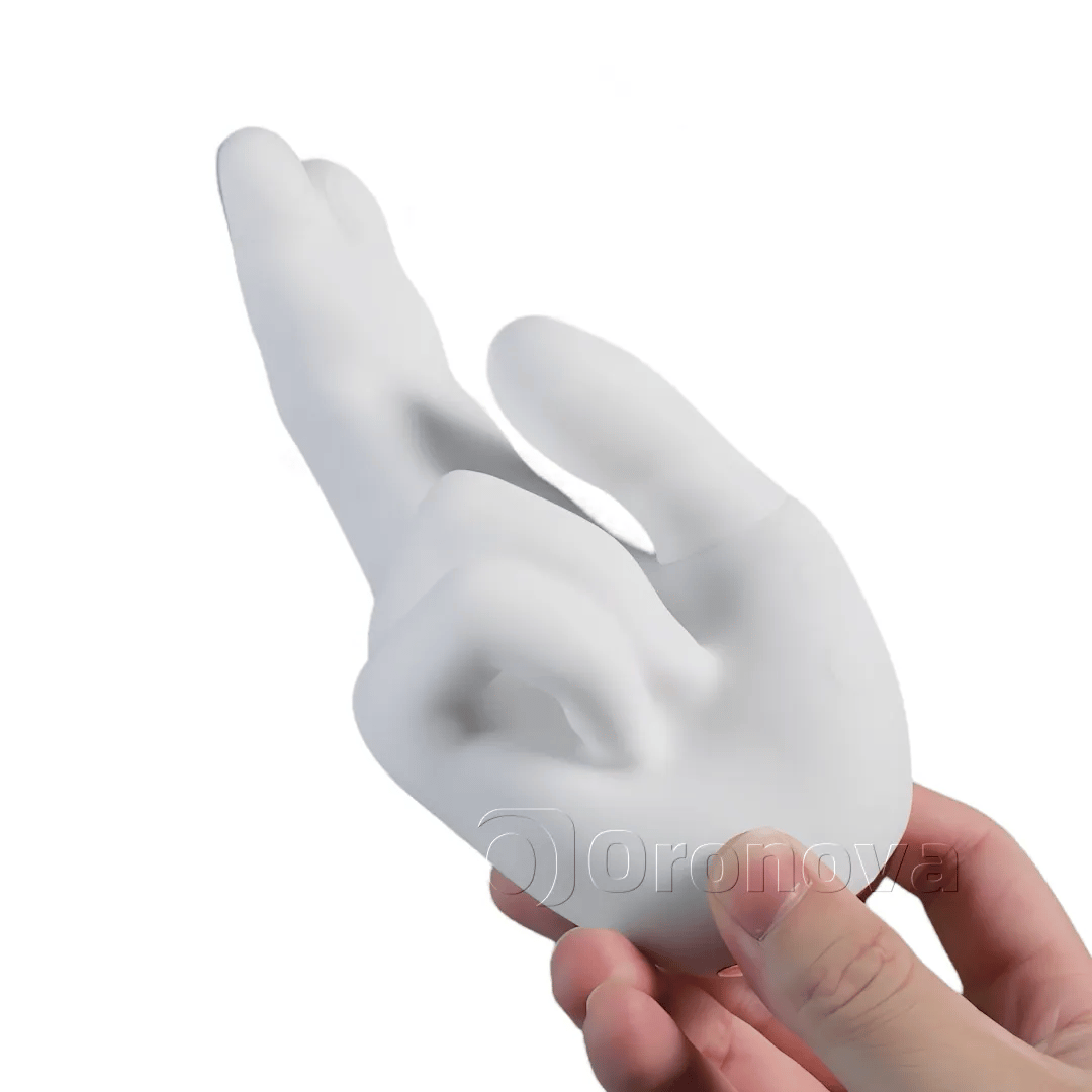 Handvormige verwarmende vibrator–10 vibratiestanden,10 tikpatronen en dubbele vingerstimulatie