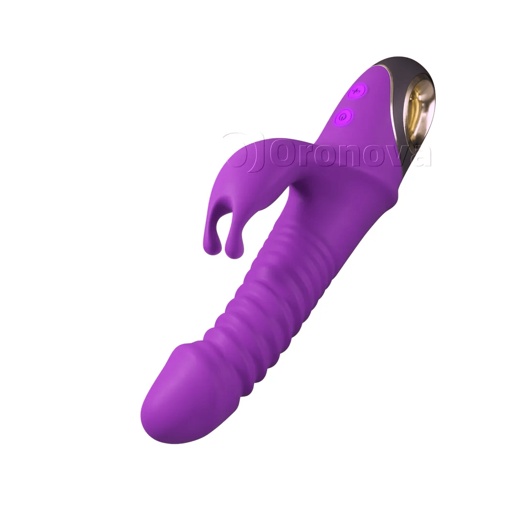 3-in-1 konijnvibrator met penetratiefunctie, 9 vibratiestanden