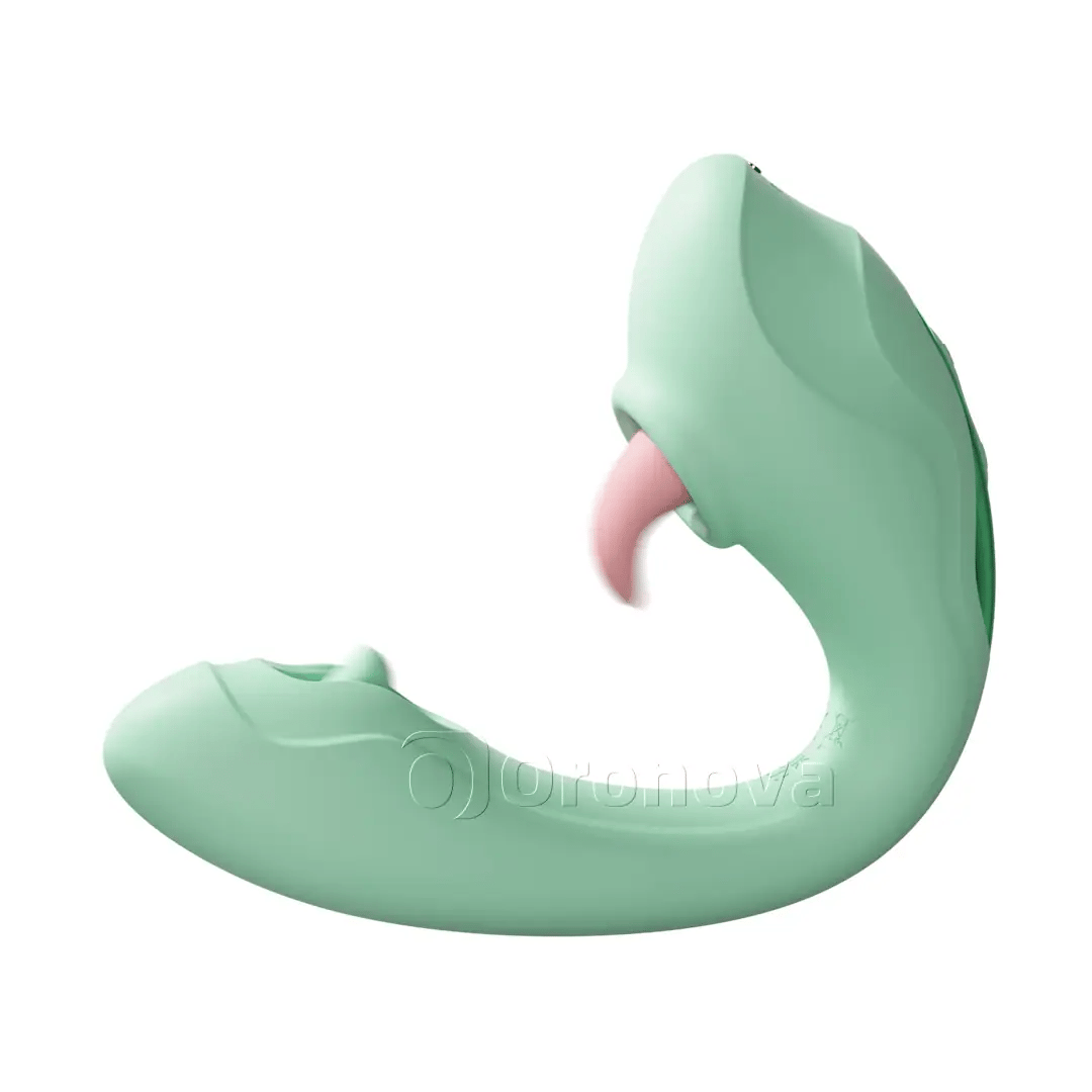 Tong- en tikvibrator 2-in-1 – likkende clitorisstimulatie, 7 lik- en 7 tikstanden