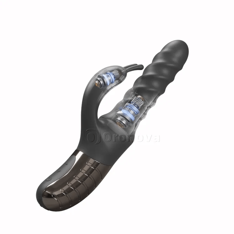 Stotende 360 °& Roterende Vibrator – Dubbele Motor G-Spot & Clit Stimulator