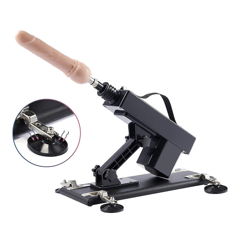Krachtige dildo stootmachine set met verstelbare functies