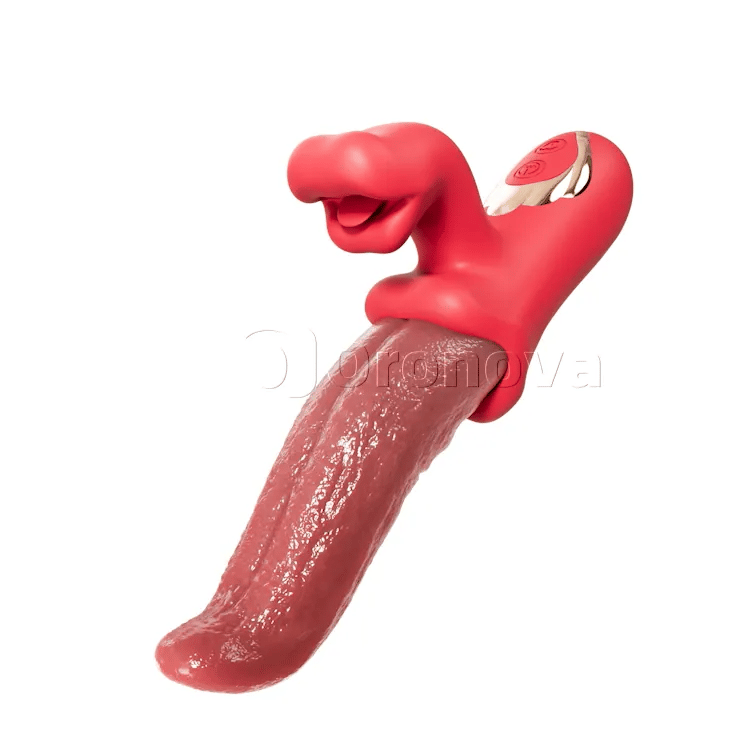 Schommelende Tong Likker Vibrator Tong Plagerij en Oscillatie