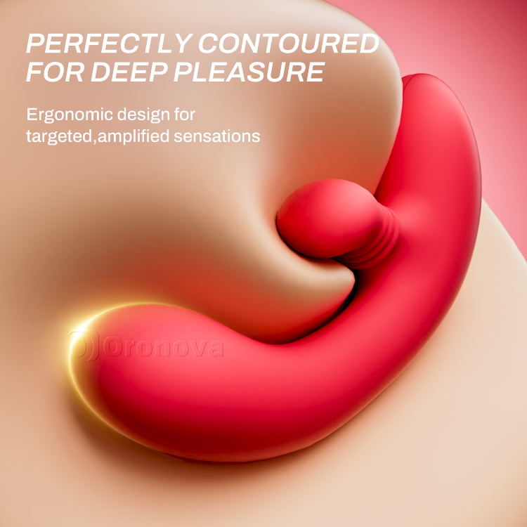 Ultieme dubbele stimulatie: roterende clitorale teaser & stotende G-spot vibrator
