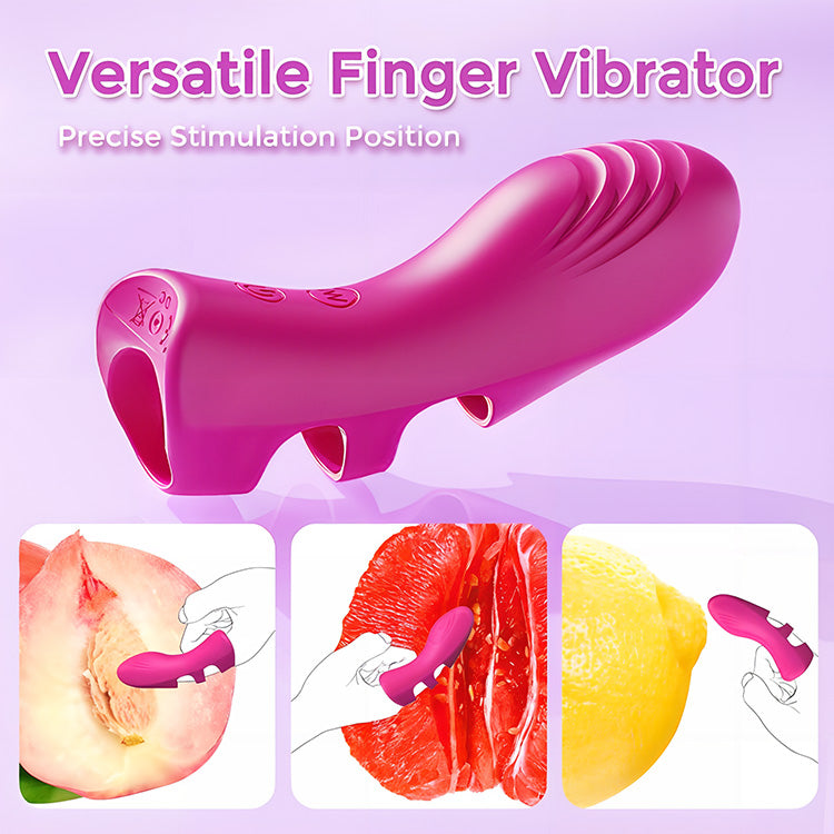 Fluisterstil veelzijdige vinger vibrator