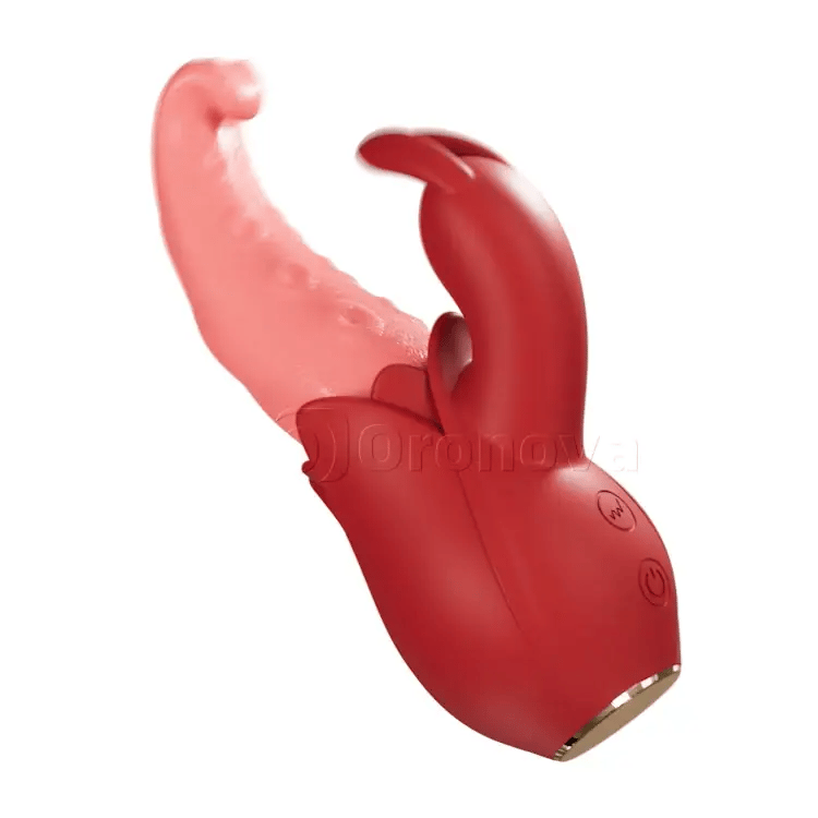 Tongue vibrator 10 modi, dubbele punt stimulatie, stil ontwerp