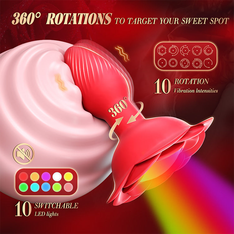 360° roterende trilling met LED-lichten en afstandsbediening