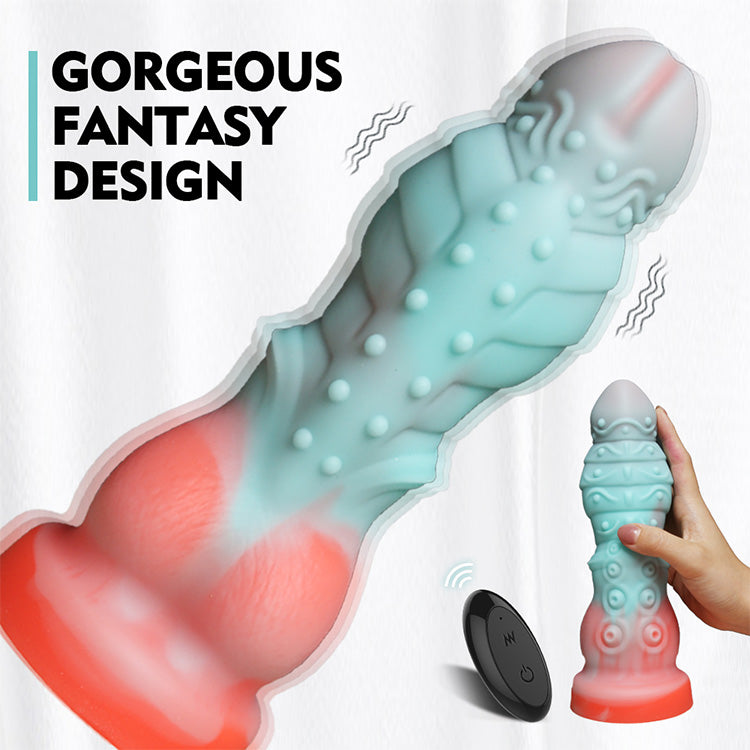 6.30 inch 16 cm Poseidon Pulse Afstandsbediening Dildo