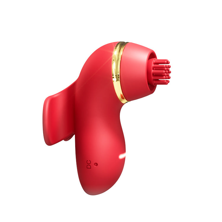 4-in-1 multifunctionele vibrator | Flapperen, likken, borstelen en zuigplezier
