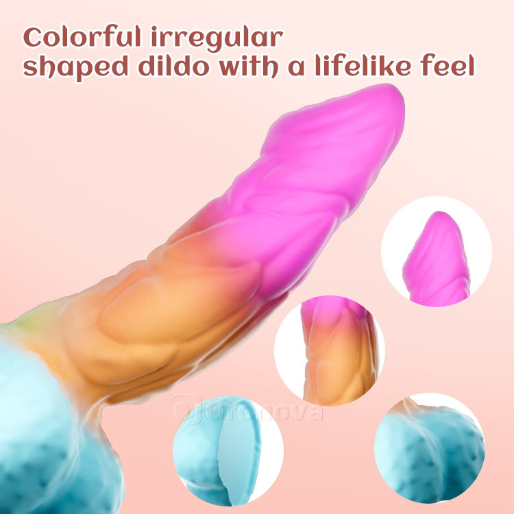 8 Inch 21cm Realistische siliconen dildo met sterke zuignapbasis