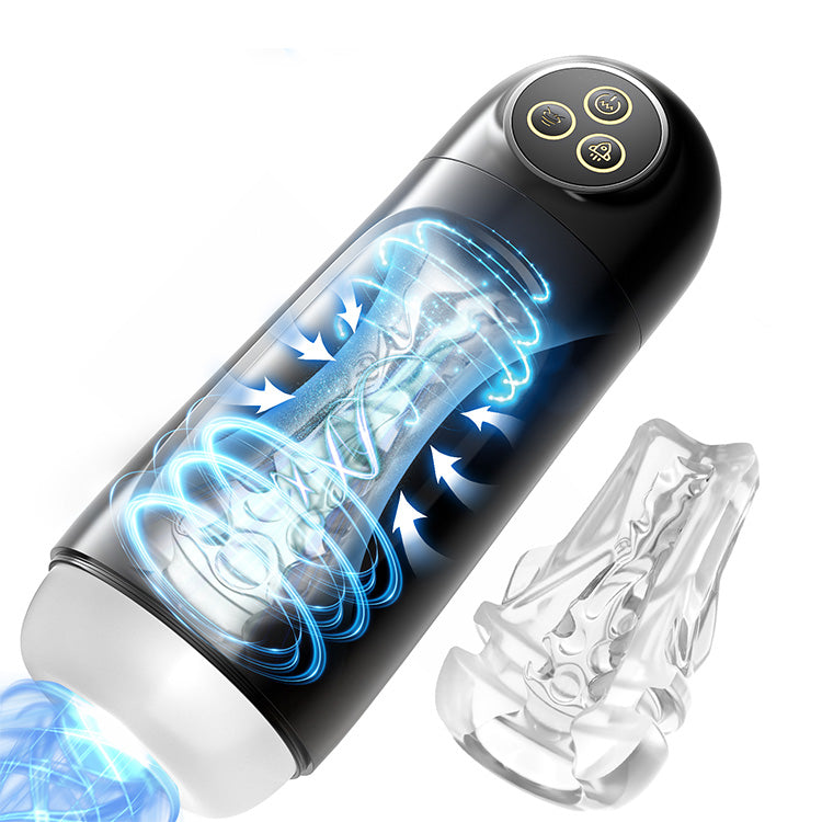 Automatische mannelijke masturbator – 9 zuig- en vibratiemodi met whirlpoolfunctie