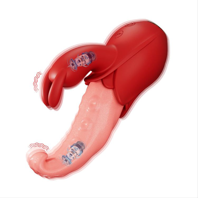 Tongue vibrator 10 modi, dubbele punt stimulatie, stil ontwerp