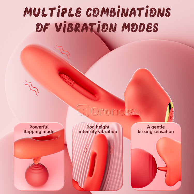 G-spot Flapperende Vibrator - Kus & Vibreren