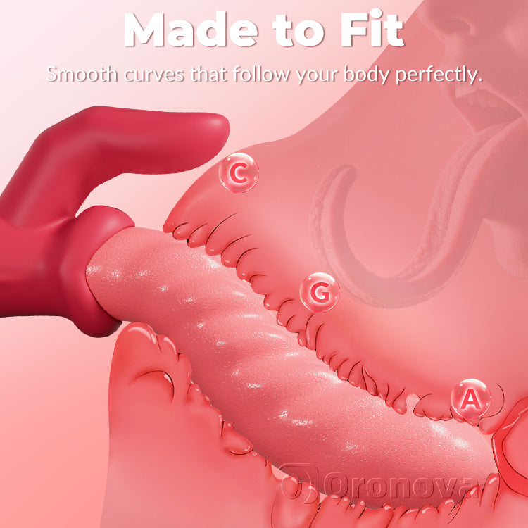 Peristaltische duwende vibrator – draaiend, clitorisstimulatie, waterdicht