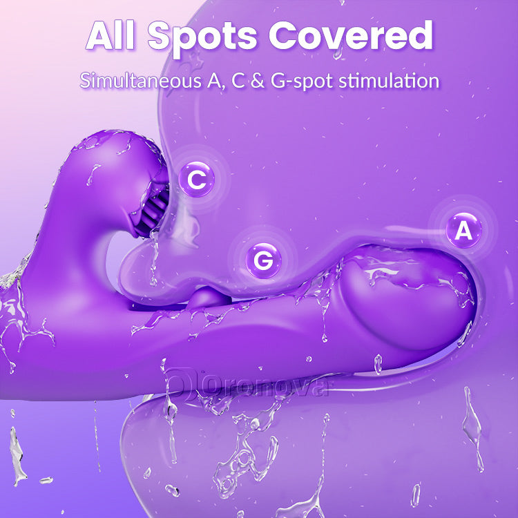 Push-pull vibrator, plagen van de clitoris, drievoudige stimulatie