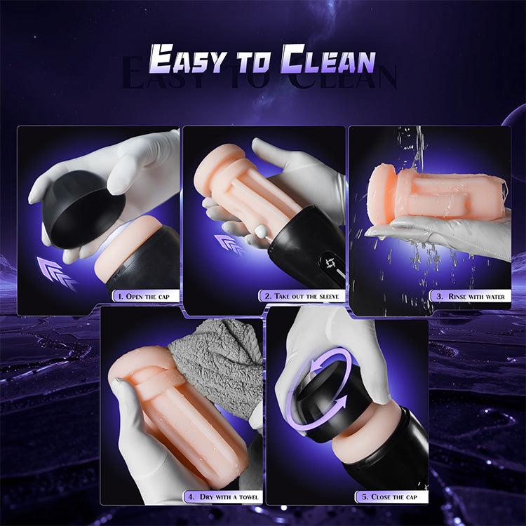 Automatische mannelijke masturbator – 4 zuigmodi, 9 vibraties, LED-display