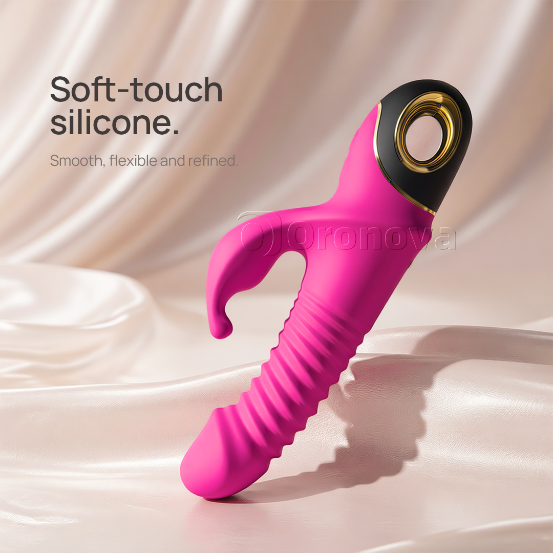 3-in-1-vibrator met stotende en roterende bewegingen, met 9 rotatiestanden. Eindeloze mogelijkheden.