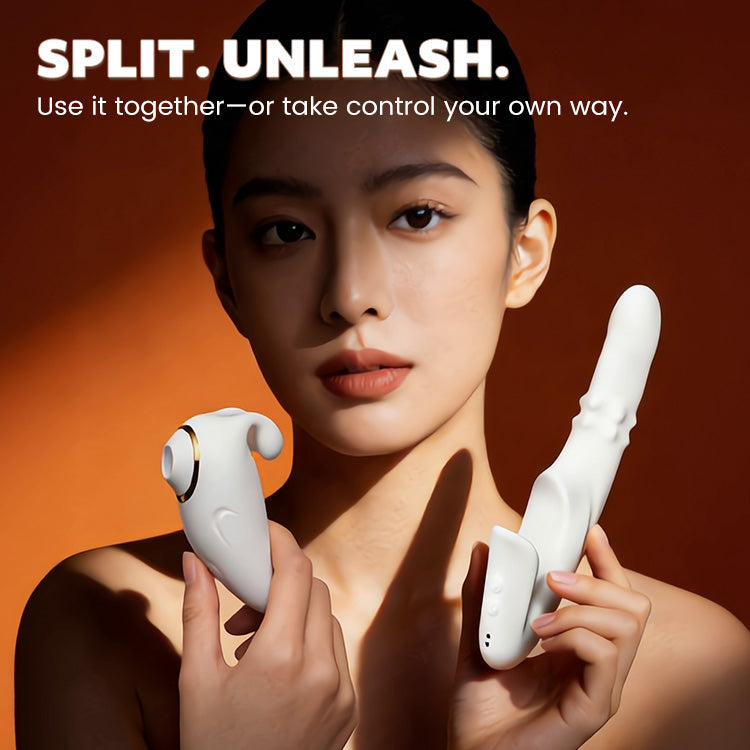 2-in-1 Afneembare Zuig- en Stootvibrator met App-bediening