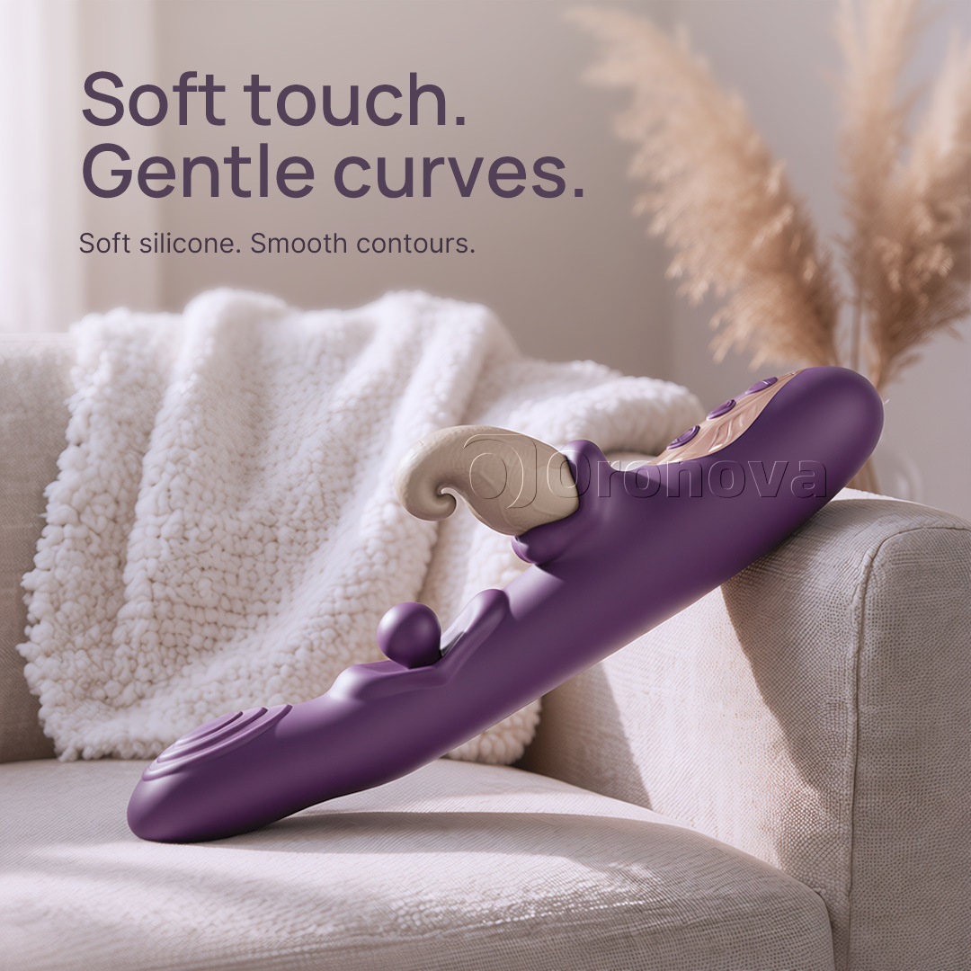 3-in-1 Flexibele vibrator – roterende bal, tikken en vibratie met meerdere standen