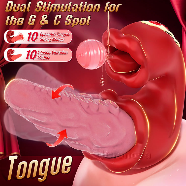 2-in-1 Octopus Vibrator met Tong Tease – 10 Vibratiemodi