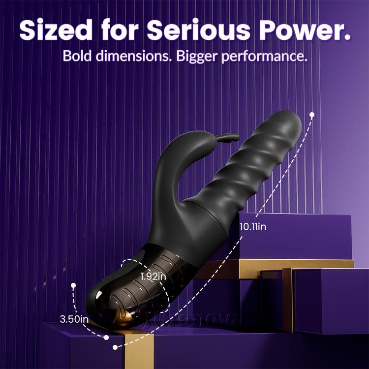 Stotende 360 °& Roterende Vibrator – Dubbele Motor G-Spot & Clit Stimulator