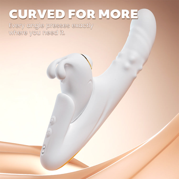 2-in-1 Afneembare Zuig- en Stootvibrator met App-bediening