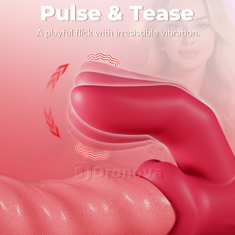 Peristaltische duwende vibrator – draaiend, clitorisstimulatie, waterdicht