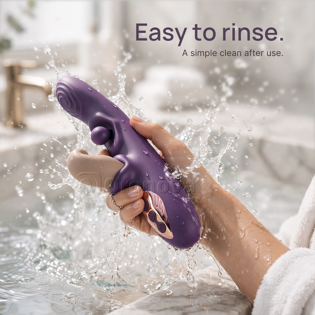 3-in-1 Flexibele vibrator – roterende bal, tikken en vibratie met meerdere standen