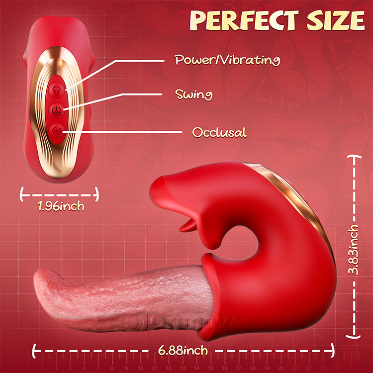 3-in-1 Dildo Vibrator – Roze Speeltje met G-Spot, Clitoris & Tong Actie