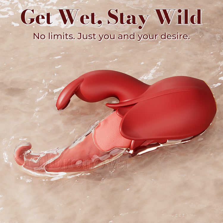 Tongue vibrator 10 modi, dubbele punt stimulatie, stil ontwerp