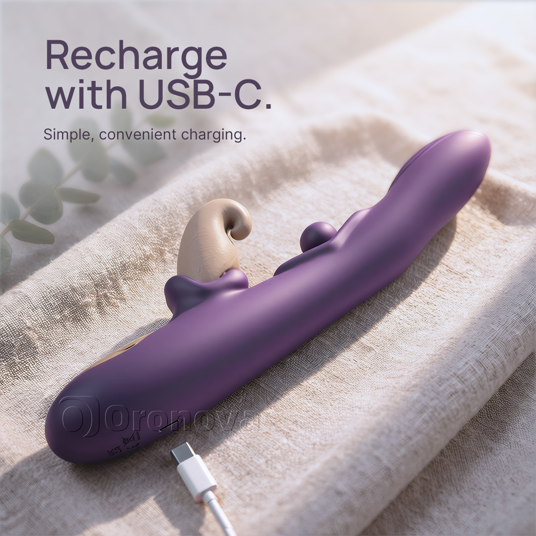3-in-1 Flexibele vibrator – roterende bal, tikken en vibratie met meerdere standen